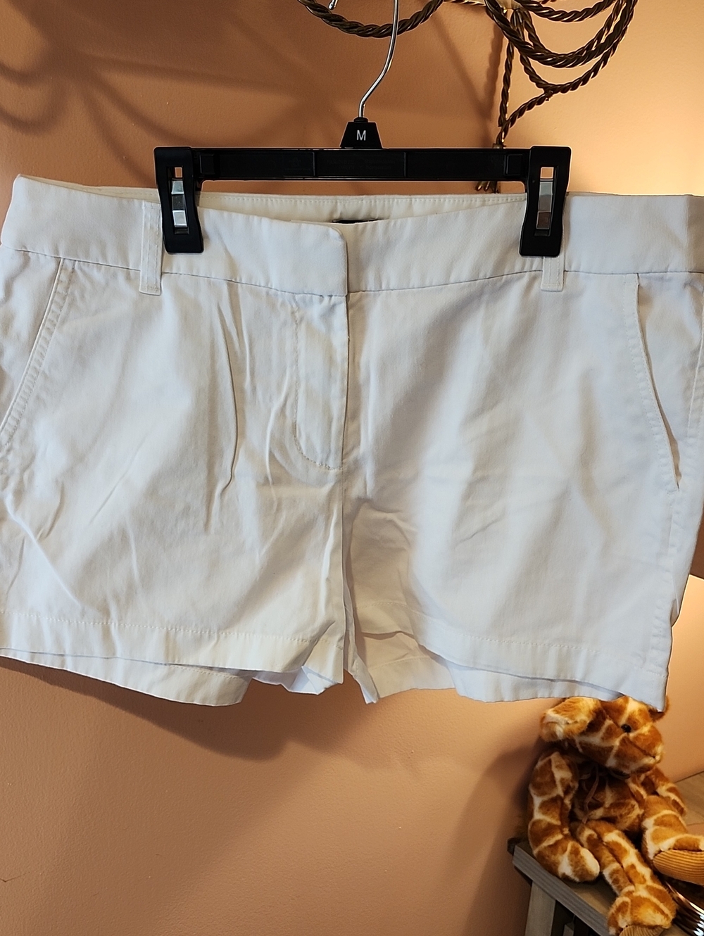 J. Crew White Cotton Shorts